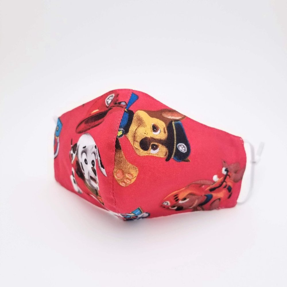 Kids Paw Patrol Face Mask Filter Pocket/Nose Wire